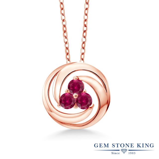 期間限定送料無料 ネックレス レディース 0 75カラット 合成ルビー ペンダント シルバー925 ピンクゴールドコーティング サークル 3連 小粒 かっこいい 金 送料無料 Carlavista Com