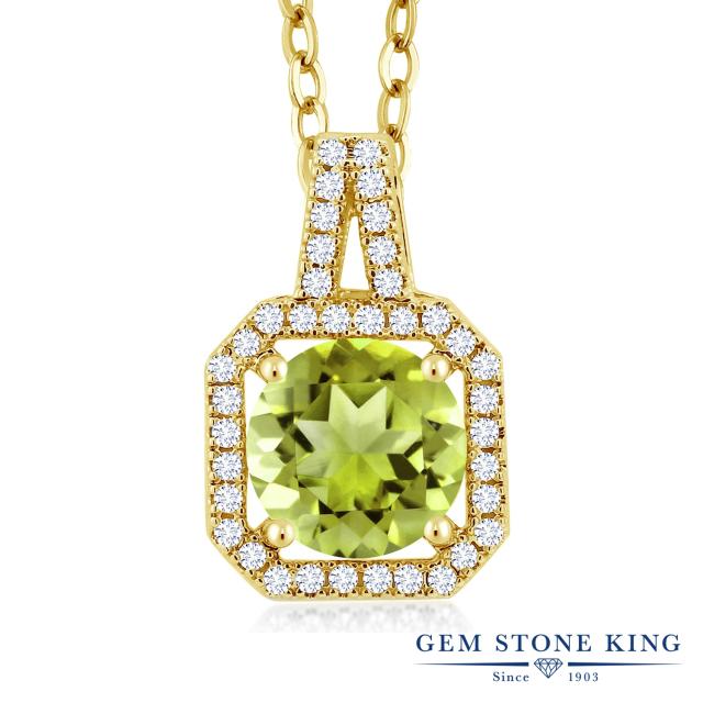 クリアランス ネックレス レディース 2 53カラット 天然石 ペリドット ペンダント スクエア 大粒 8月 誕生石 金属アレルギー対応 安心の日本製 Carlavista Com