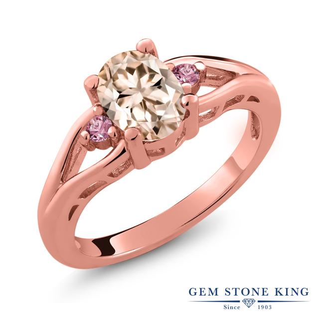 指輪 リング レディース 1 08カラット 天然 モルガナイト ピーチ 合成ピンクダイヤモンド シルバー925 ピンクゴールドコーティング 大の通販はau Pay マーケット Gem Stone King ジュエリー専門店 商品ロットナンバー