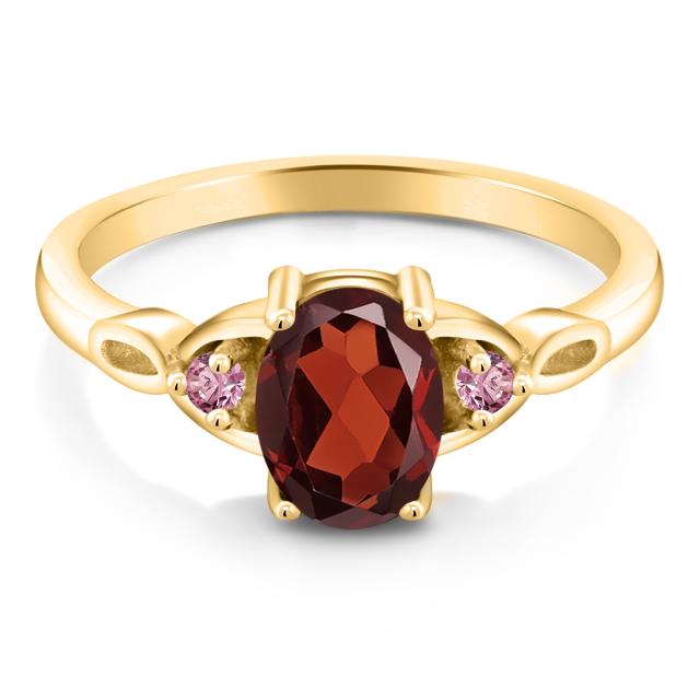 最安値HOT 指輪 イエローゴールドコーティング 大粒の通販はau PAY マーケット - Gem Stone King ジュエリー専 リング レディース 1.58カラット 天然 ガーネット ピンクラボグロウンダイヤモンド シルバー925 大特価得価
