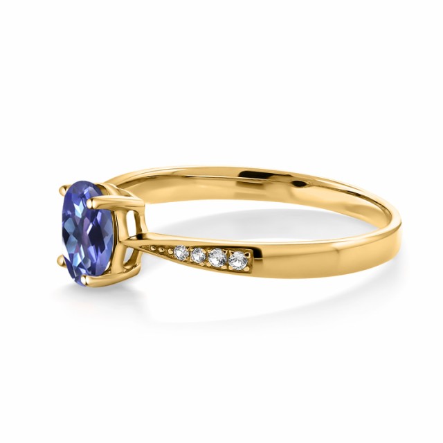 再入荷在庫 指輪 イエローゴールド(K10) 大粒 の通販はau PAY マーケット - Gem Stone King ジュエリー専門店 リング レディース 1.56カラット 天然 ミスティックトパーズ (タンザナイトブルー) ダイヤモンド 10金 安い通販