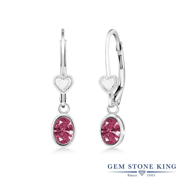 レディース アクセサリー ジュエリー ハート ブランドの通販は ジュエリー専門店 King レッド ピアス ベゼル 通販 Stone Gem ピアス ジルコニア レバーバック 細身 華奢 Cz ぶら下がり かわいい オーバル 商品ロットナンバー