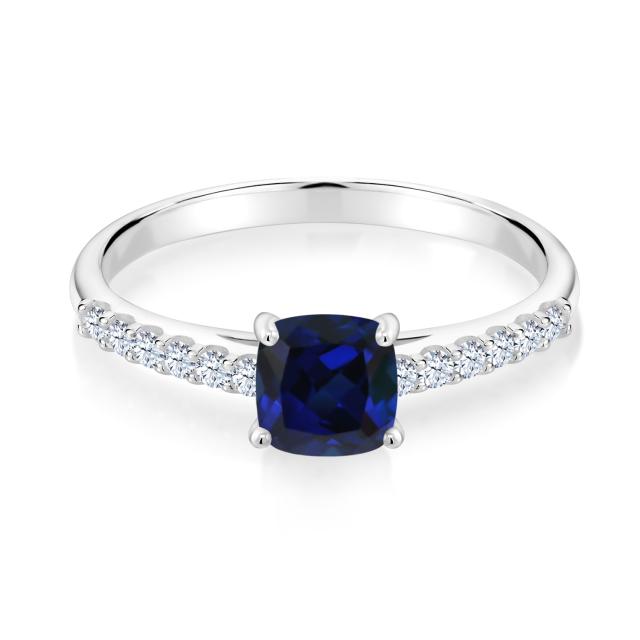 大人気豊富な 指輪 パヴェ 大粒 マルチスの通販はau PAY マーケット - Gem Stone King ジュエリー専門 リング レディース 1.18カラット 合成サファイア 合成ホワイトサファイア 10金 ホワイトゴールド(K10) 四角い HOT新作