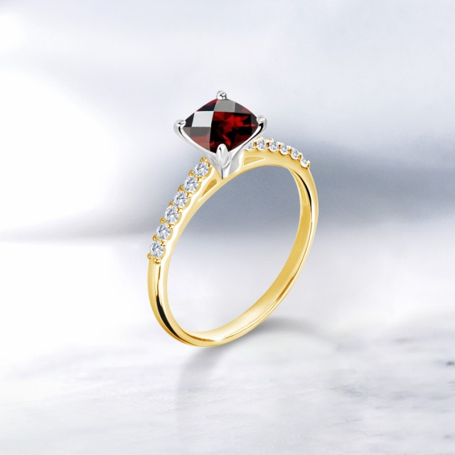 大人気高品質 指輪 四角い パヴェ マルチストの通販はau PAY マーケット - Gem Stone King ジュエリー専門 リング レディース 1.13カラット 天然 ガーネット ラボグロウンダイヤモンド 10金 ツートンゴールド(K10) 即納在庫あ