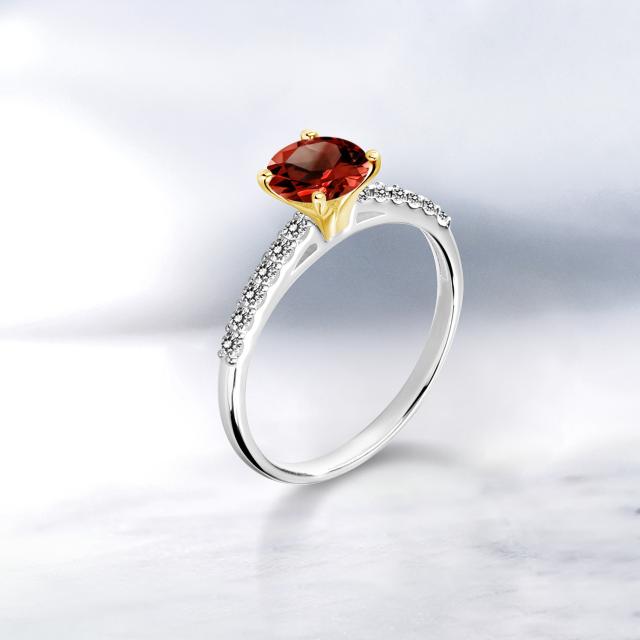 得価限定品 指輪 パヴェ 大粒 マルチストーン 天然の通販はau PAY マーケット - Gem Stone King ジュエリー専門店 リング レディース 1.2カラット 天然 ガーネット ダイヤモンド 10金 ツートンゴールド(K10) 一粒 2022格安
