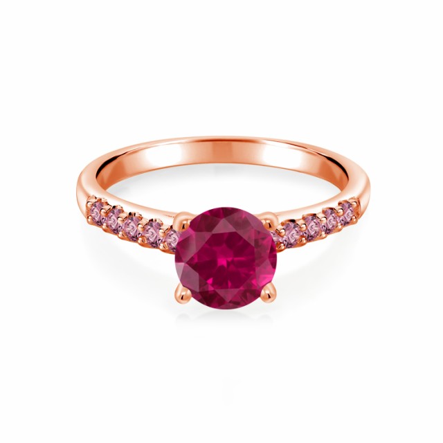 お得定番人気 指輪 パヴェ 大粒 マルチスの通販はau PAY マーケット - Gem Stone King ジュエリー専門 リング レディース 1.93カラット 合成ルビー ピンクラボグロウンダイヤモンド 10金 ピンクゴールド(K10) 一粒 限定セールHOT
