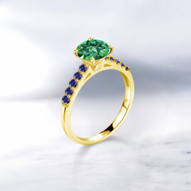 HOTセール 指輪 10金 イエローゴールド(K10) 一の通販はau PAY マーケット - Gem Stone King ジュエリー専門 リング レディース 1.95カラット 天然石 トパーズ レインフォレスト スワロフスキー 合成サファイア 安い大得価