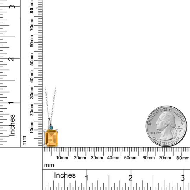 低価新作】 ネックレス レディース 2.93カラット 天然 シトリン