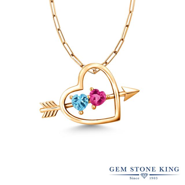 チャンピオン 天然 スイスブルートパーズ ネックレス レディース イエローゴールド 加工 天然石 11月 誕生石 オープンハート アロー ブランド 21新作 Wp Erguete Org