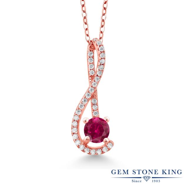 人気ブランドを シンセティック ルビー ネックレス レディース ピンクゴールド 加工 音符 大粒 ブランド まとめ買い歓迎