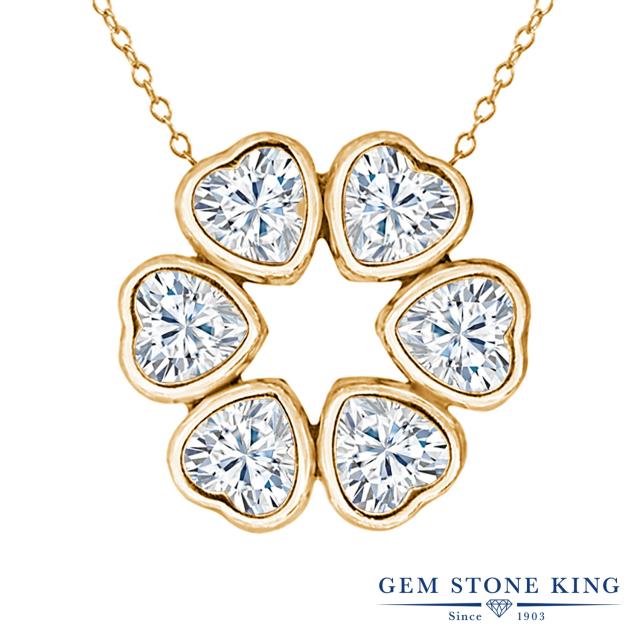 爆安プライス ネックレス レディース モアサナイト イエローゴールド 加工 ハート フラワー 花 ベゼル 小粒 かわいい ブランド 直営店限定 Www Lakesnrivers Com