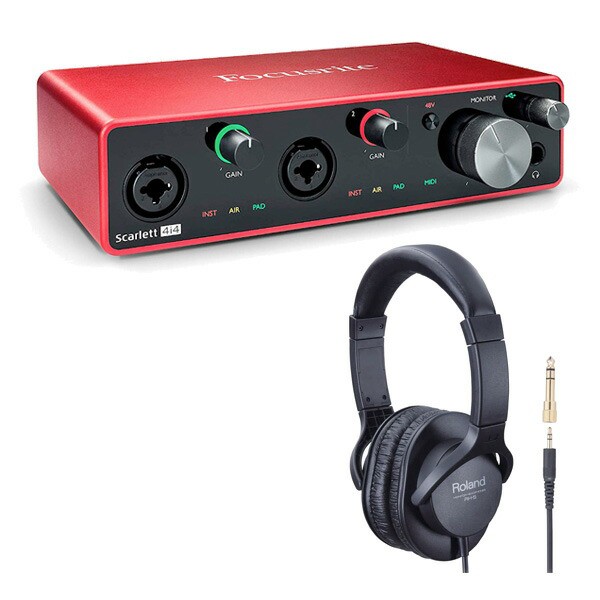 Focusrite Scarlett オーディオインターフェイス 4i4 3rd Gen ヘッドホン Rh 5 セット Gebr Klages De