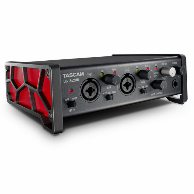 《在庫在り 即納可能》 TASCAM US-2x2HR インターフェース ループバック 機能搭載 生配信 ライブ配信 に最適 XLR マイク/ライン入力を2系