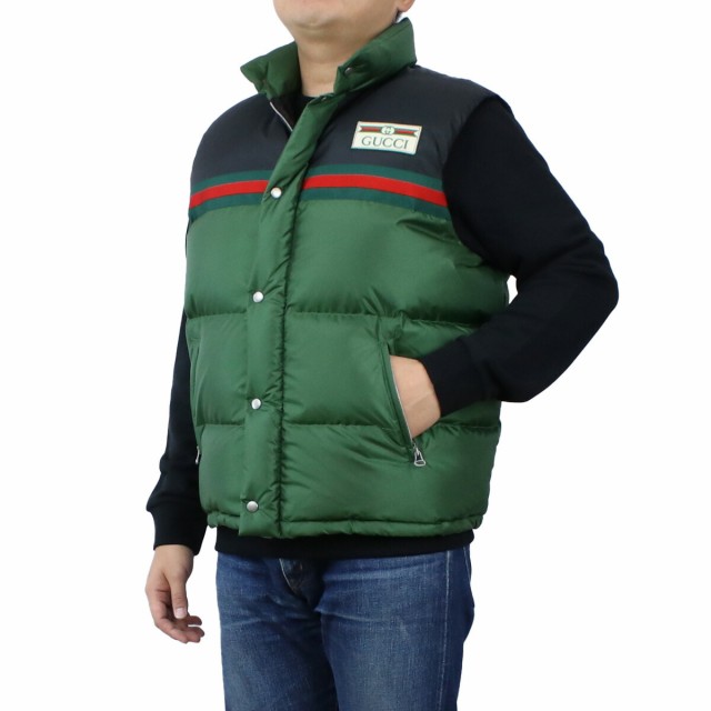 新品 グッチ Gucci メンズ ダウンベスト ブランド Z8a1t 3755 グリーン系 Outer 01 Oldscull Com