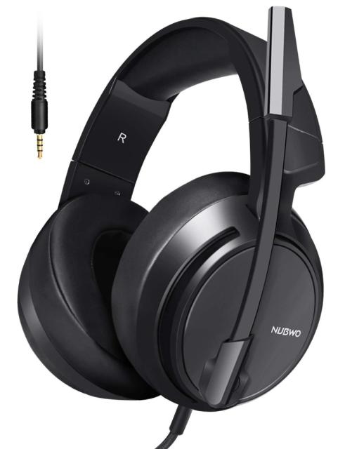 ゲーミングヘッドセットmicolindun ヘッドホンマイク付き ゲーム用 密閉型 高音質 ノイズキャンセリング 遮音 有線 ス