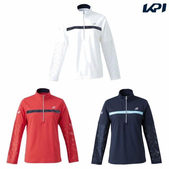 上質で快適 バボラ Babolat テニスウェア レディース Pure Long Sleeve Shirt ハーフジップロングスリーブシャツ Bwg2326 22ss 21春夏 Masteterminal Com