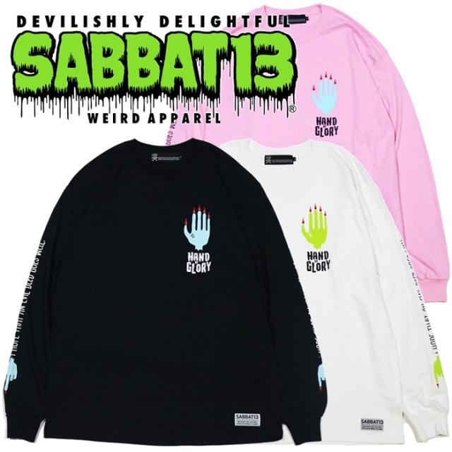 別注 Sabbat13 サバトサーティーン サバト13 Hand Of Glory L S T ロンｔ ｔシャツ 長袖 黒 白 ブラック ホワイト ピンク スカル ドクロ 超特価激安 Diquinsa Com Mx