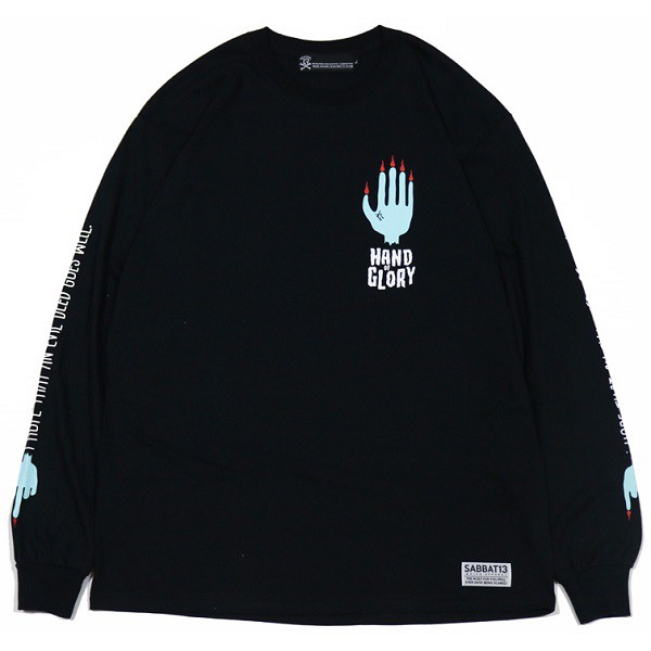 別注 Sabbat13 サバトサーティーン サバト13 Hand Of Glory L S T ロンｔ ｔシャツ 長袖 黒 白 ブラック ホワイト ピンク スカル ドクロ 超特価激安 Diquinsa Com Mx