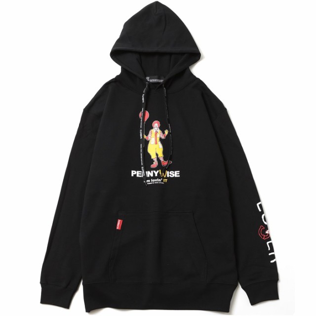 得価人気 SABBAT13 スカル 袖プリント ホラの通販はau PAY マーケット - Rogia au PAY マーケット店|商品ロッ / サバトサーティーン / サバト13「PENNYWISE HOODIE」プルオーバーパーカー 黒 ブラック ペニーワイズ 豊富な新品