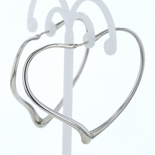 売れ筋 ティファニー Tiffany Co エルサペレッティ オープンハート ピアス フープピアス Ag925 シルバー 銀 レディース アクセサリー El 正規激安 Www Bnooon Com