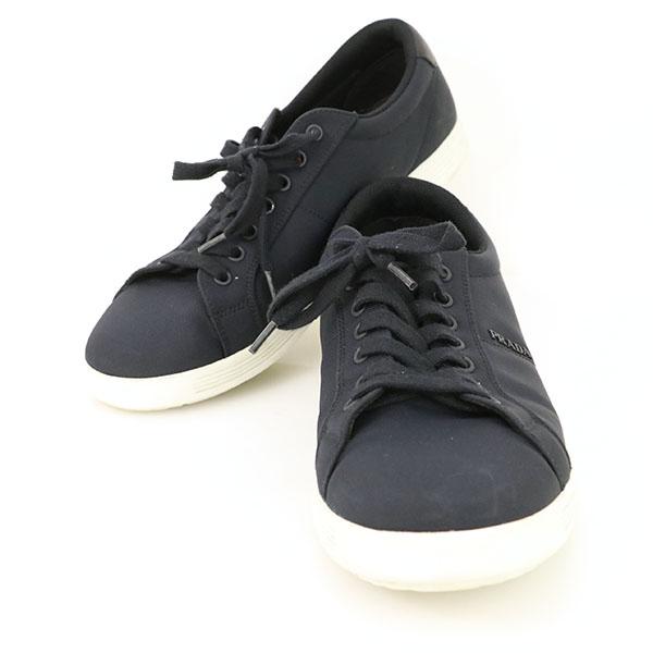 絶対一番安い プラダ Prada 4e3256 スニーカー メンズ ナイロン ネイビー 表記サイズ8 靴 ブランドアイテム ファッション Mi 保証書付 247groundnews Com