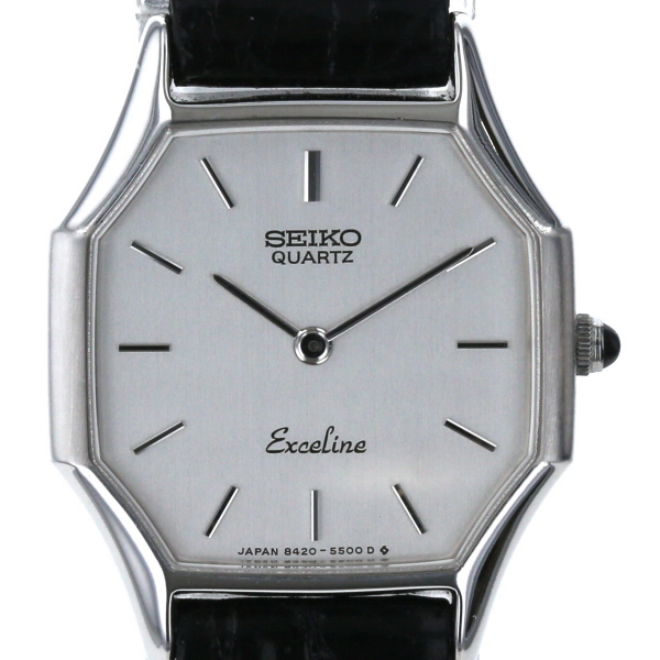 希少 大人気 セイコー Seiko エクセリーヌ 8420 5430 クオーツ シルバー 文字盤 2針式 レディース 腕時計 Pa 再入荷