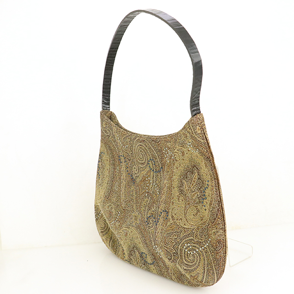 ポイント10倍 エトロ Etro ペイズリー ブラウン系 キャンバス ワンショルダーバッグ レディース メンズ ブランドアイテム Kk 安い Fcrtt Org