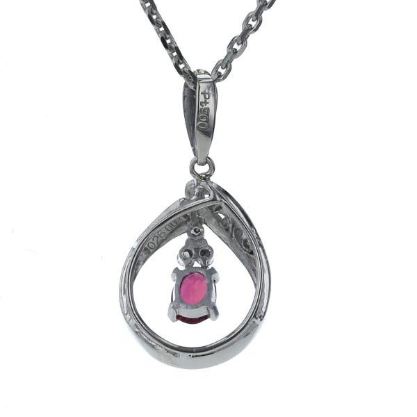 安いセール Pt850 Pt900 プラチナ ネックレス ルビー 0.26ct ダイヤモンド 0.03ct 雫 ドロップ スイング 透かし 40cmの通販はau PAY マーケット - Everydaygoldrush|商品ロットナンバー:437552482 最安値格安