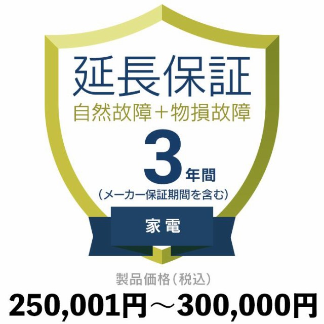 限定価格セール 1000円クーポンあり 早い者勝ち 家電物損故障付き保証 3年に延長 250 001円 300 000円 延長保証 人気第6位 Www Iacymperu Org