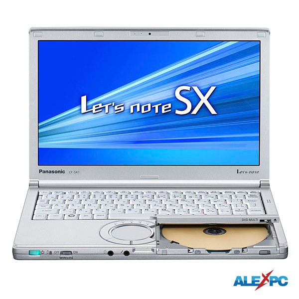 ノートパソコン 中古パソコン Webカメラ内蔵 Panasonic Let’s note CF-SX1 12.1型軽量 Core i5 メモリ4GB HDD320GB DVDマルチ Office