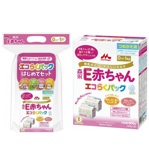 送料込】 粉ミルク/森永エコらくパック E赤ちゃんはじめてセット+ ...