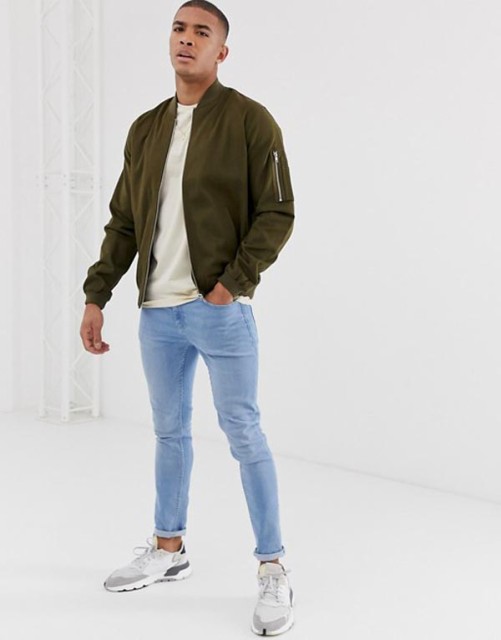 Asos エイソス ボンバージャケット Ma 1 フライトジャケット メンズ