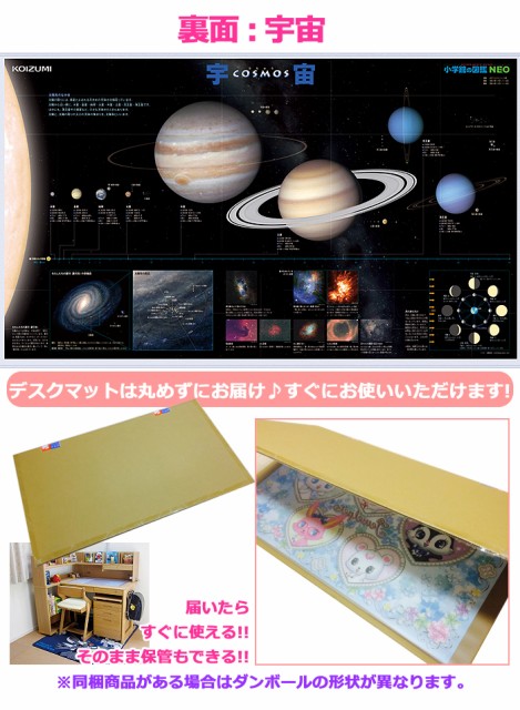 コイズミ デスクマット 星と星座 宇宙 Yds 685su 畜光加工 小学館の