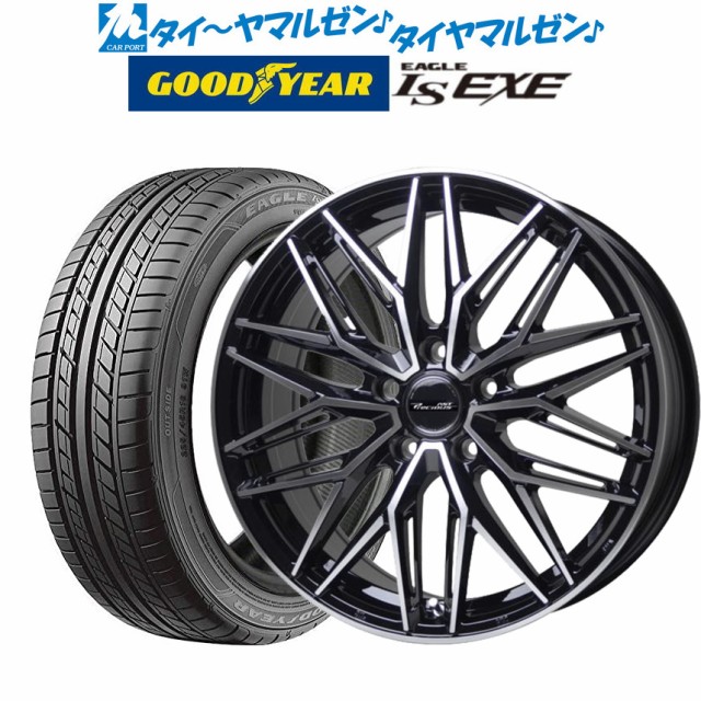 サマータイヤ ホイール4本セット ホットスタッフ プレシャス アスト M3 ブラックポリッシュ(BK/P) 18インチ 7.5J グッドイヤー イーグル