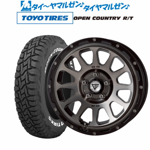 サマータイヤ ホイール4本セット FORCE デルタフォース OVAL(オーバル) マットスモークポリッシュ 16インチ 7.0J トーヨー オープンカン