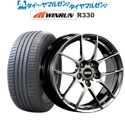 サマータイヤ ホイール4本セット BBS JAPAN RF ダイヤモンドブラック(DB) 18インチ 7.5J WINRUN ウインラン R330 215/40R18 89W XL