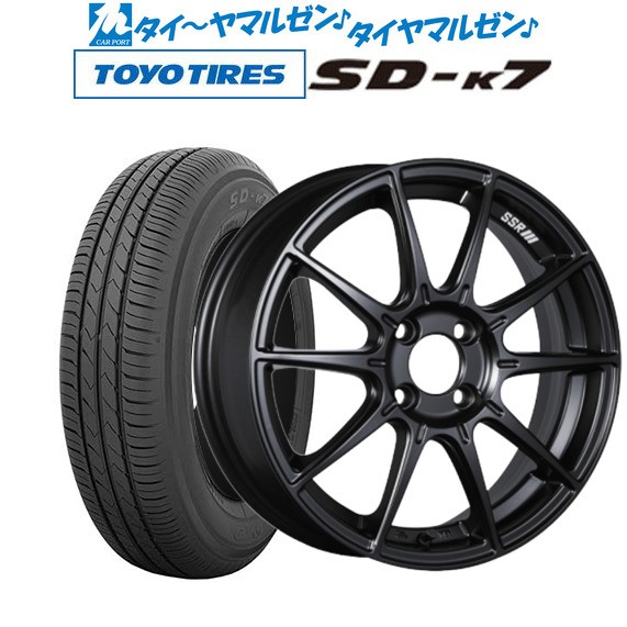 サマータイヤ ホイール4本セット タナベ SSR GT X01 フラットブラック 15インチ 5.0J トーヨー TOYO SD-K7 165/50R15 73V