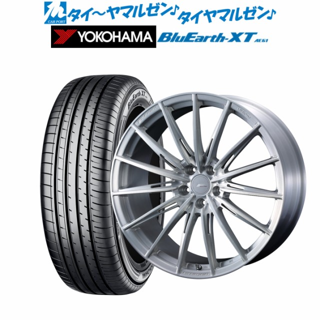 サマータイヤ ホイール4本セット ウェッズ F-ZERO FZ-4 ブラッシュド 18インチ 8.0J ヨコハマ BluEarth ブルーアース XT (AE61) 215/50R1