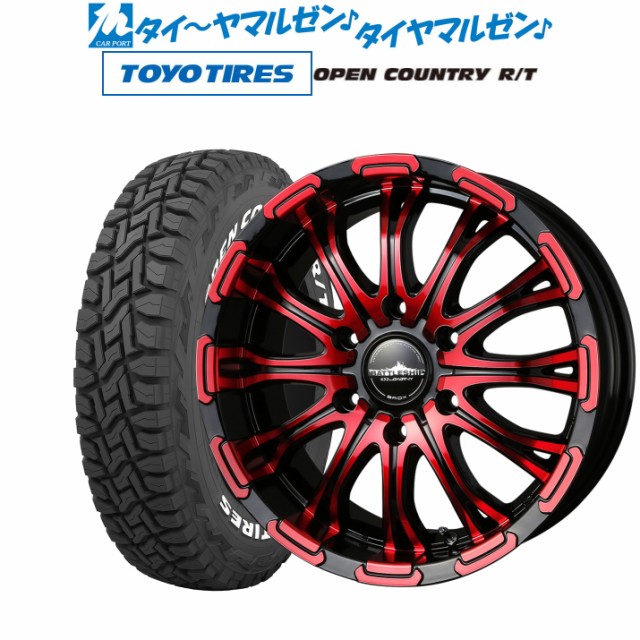 サマータイヤ ホイール4本セット BADX ロクサーニ バトルシップ Limited Red レッドクリアポリッシュ 16インチ 6.5J トーヨー オープンカ