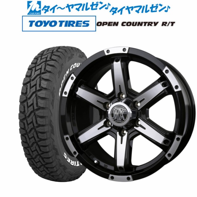 サマータイヤ ホイール4本セット BADX ロックケリー ROCK KELLY MX-III ブラックポリッシュ 16インチ 6.5J トーヨー オープンカントリー