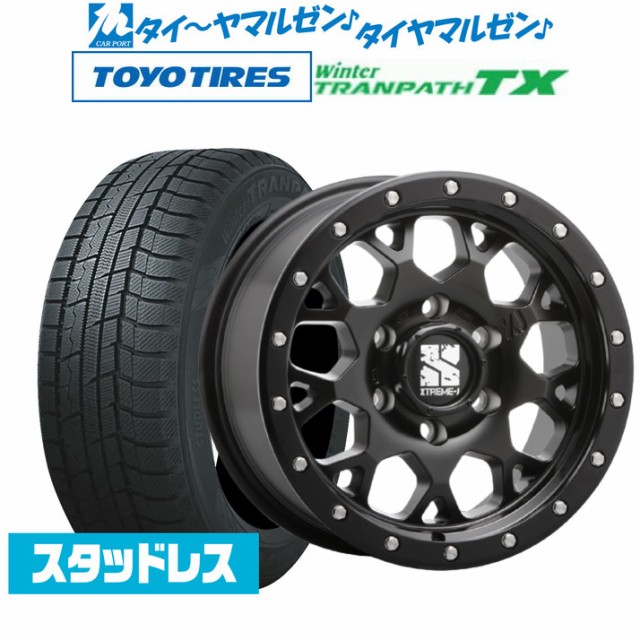 スタッドレスタイヤ ホイール4本セット MLJ エクストリーム XJ04 サテンブラック 16インチ 6.5J トーヨー ウィンタートランパス TX 215/6