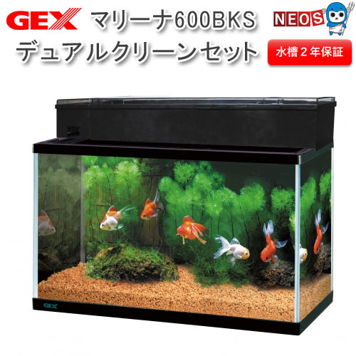 美しい Gex マリーナ600bks デュアルクリーンセット 水槽 魅力的な Prawasnow In