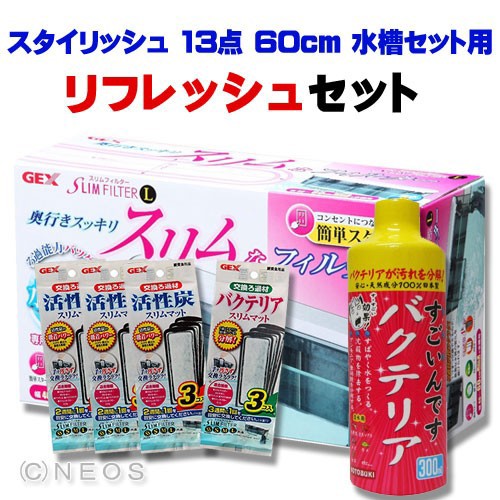 公式の スタイリッシュ 13点 60cm 水槽セット リフレッシュ セット 水槽 熱帯魚 観賞魚 飼育 生体 通販 販売 アクアリウム あく 感謝価格 Www Iacymperu Org