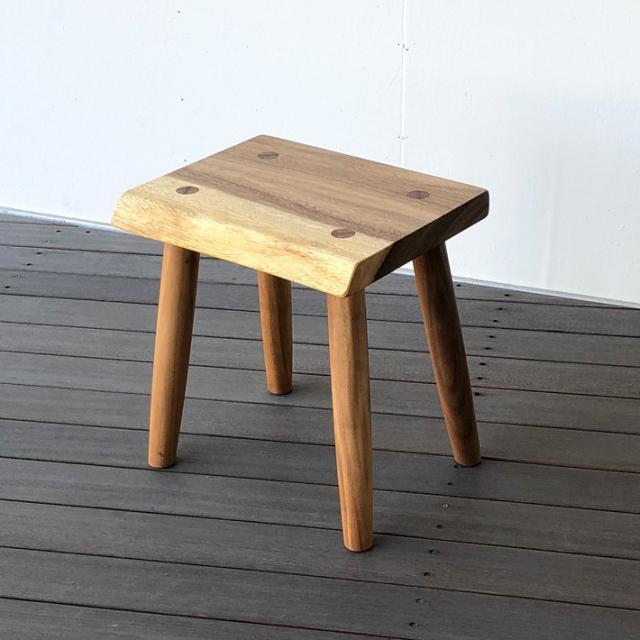 スツール 木製 椅子 一枚板 おしゃれ 北欧 玄関スツール モンキー