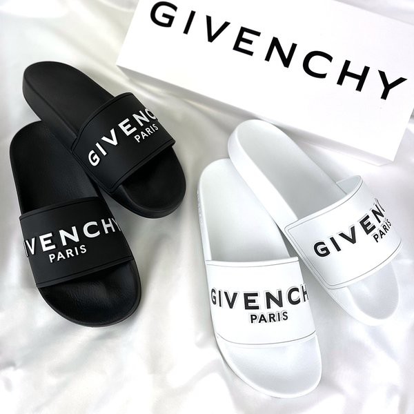 GIVENCHY ジバンシィ ロゴ シャワーサンダル WHITE ホワイト BLACK