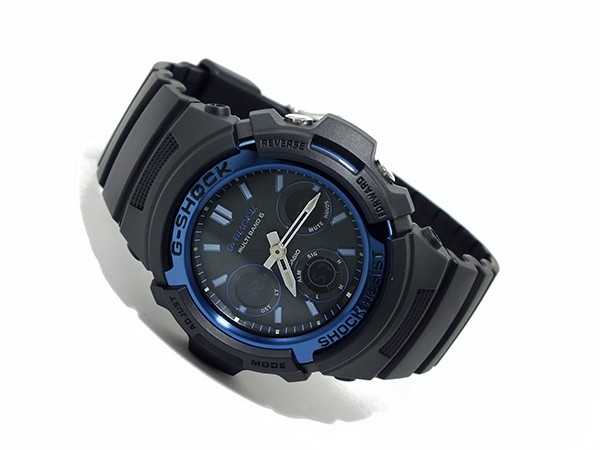 新品格安 CASIO ブルー×ブラック アナデジ 腕時計 の通販はau PAY マーケット - WATCH INDEX|商品ロットナンバー:431334792 カシオ G-SHOCK Gショック 電波受信世界6局 マルチバンド6 タフソーラー AWG-M100A-1A 人気爆買い