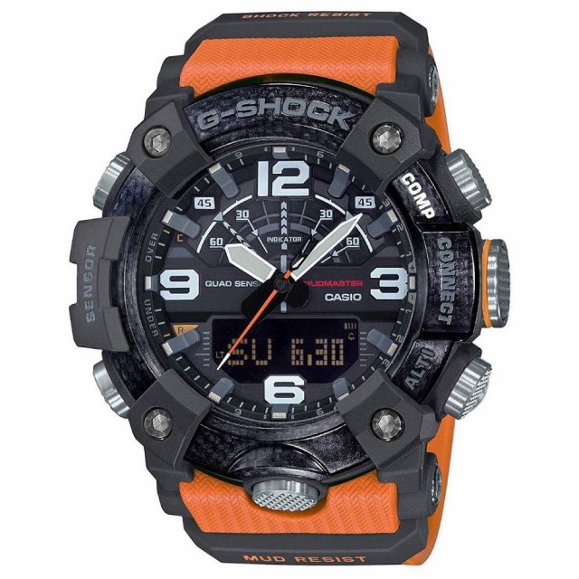 保存版 Casio カシオ G Shock Gショック Mudmaster マッドマスター カーボン素材 Gg B100 1a9 ブラック オレンジ 腕時計 メンズ 国際ブランド Olsonesq Com