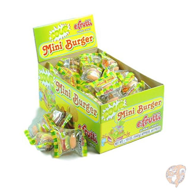 21春夏新色 E Frutti グミ サワー すっぱいミニハンバーガー 箱 60個 シュガーキャンディ アメリカ かわいい お菓子 驚きの値段 Regards Sur L Innovation Fr