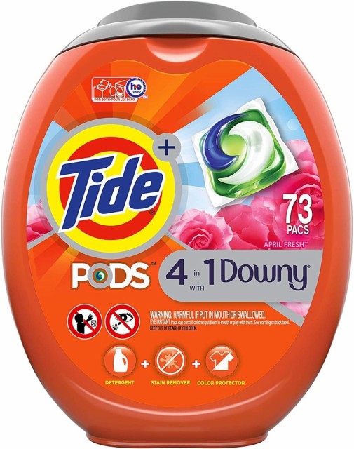 タイド Pods洗濯洗剤 価格 Tide ダウニー柔軟剤ジェルボールタイプ73個入り