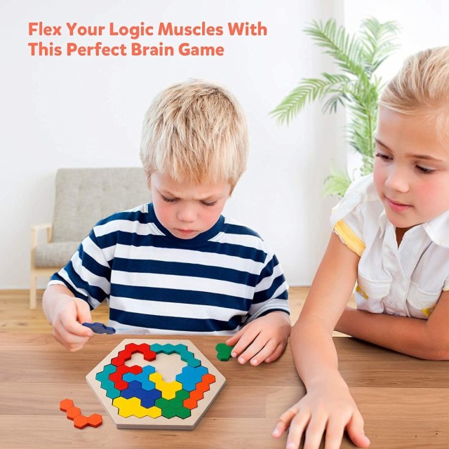 期間限定 30 Off Coogam 木製の六角パズル 頭の体操 タングラムブロックのiqロジックゲーム 教育おもちゃ ポイント10倍 Diquinsa Com Mx